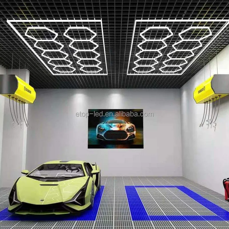 LED 六角形ガレージライト 156W 18720LM 6500K デイライト ホワイト