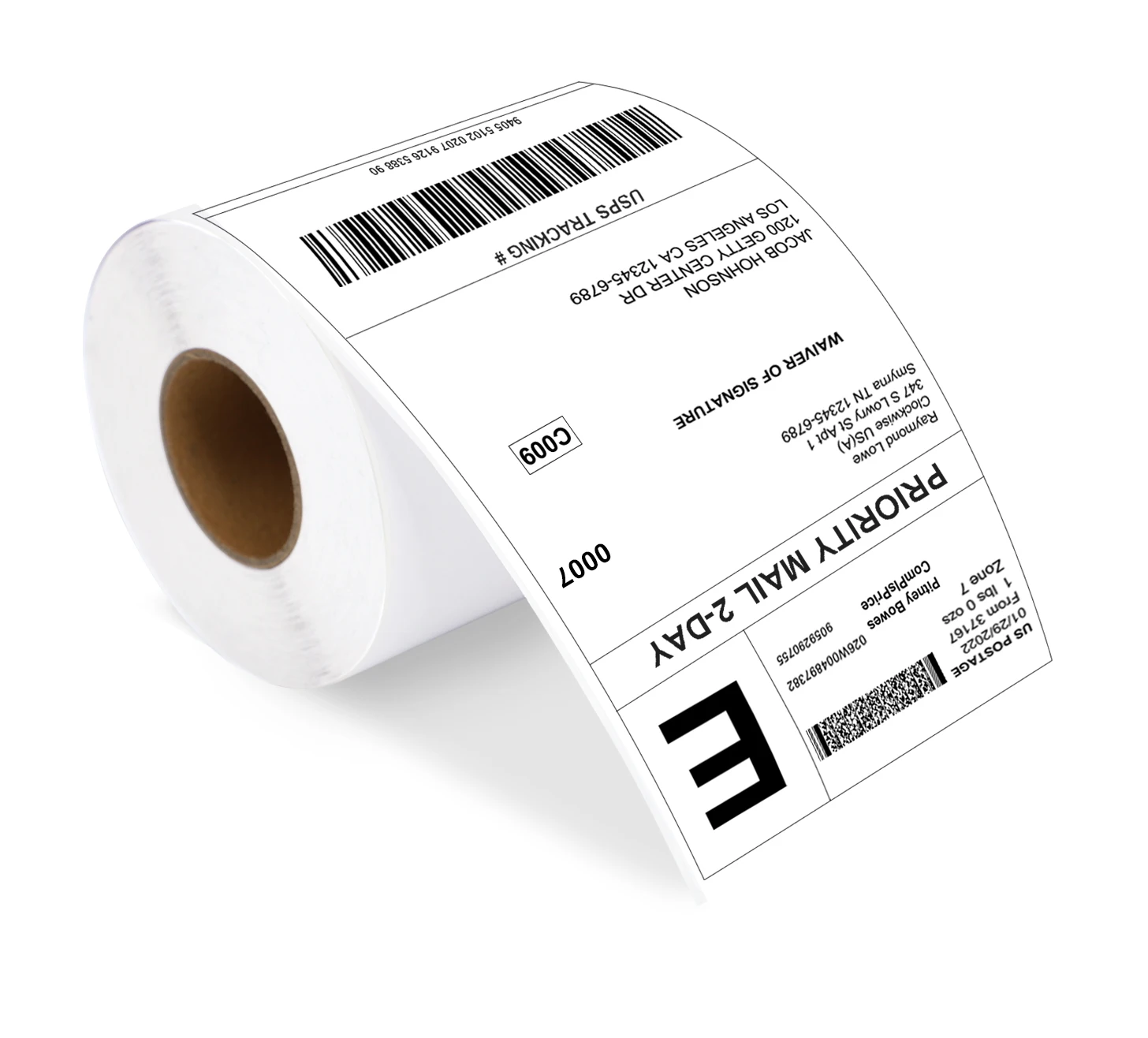 Strong Adhesive Express Barcode Label Fan Fold Thermal Labels 4x6 ...