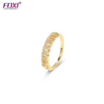 Ring Factory Wholesale Fine Handmade 18K Gold Rings Fashion Trend Jewelery