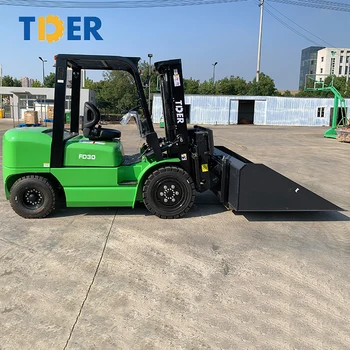 TDERヒンジ付きバケットフォークリフトアタッチメントバケット