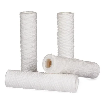 High quality 1 to 100 micron string wound filter cartridge 10 to 40 inch pp string wound filter cartridge from China