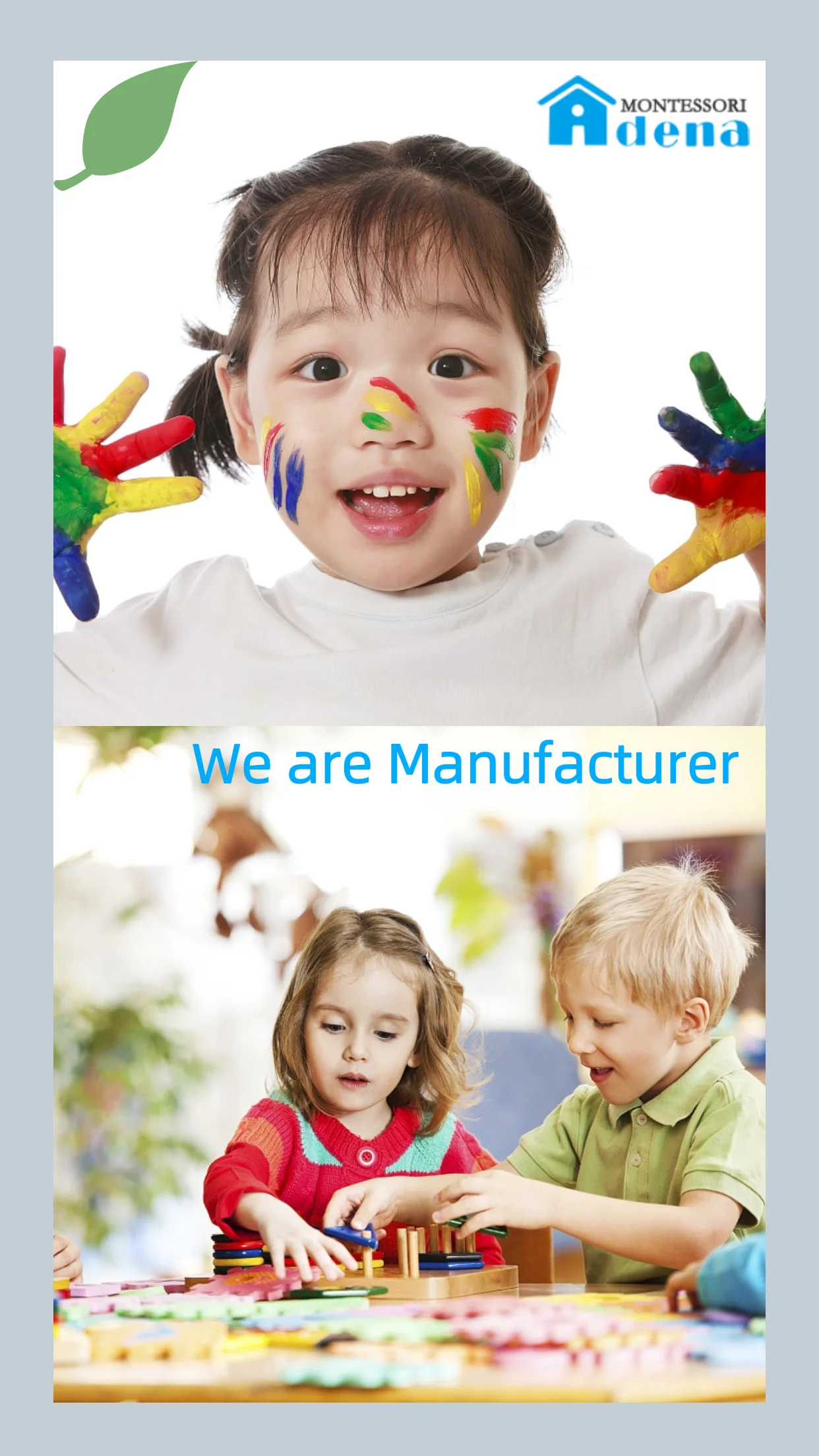 Educacional Montessori Crianças Baby Factory Direct China Atacado