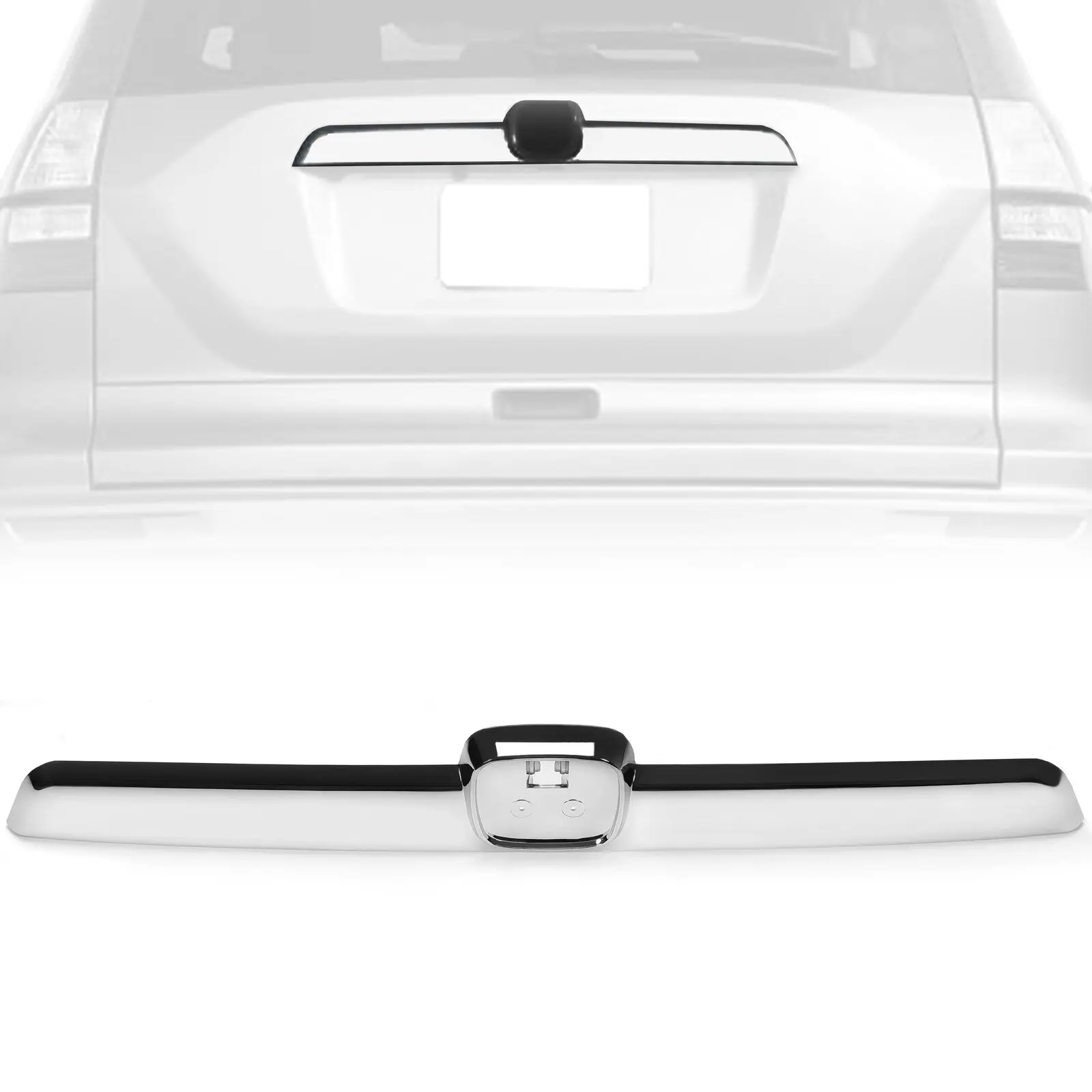 OEM car body accessories rear tailgate liftgate chrome top rear door trim molding strip for HONDA CRV CR-V 2007-2011