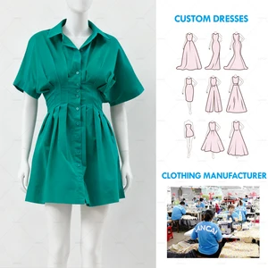 Mini Shirt Dress Elegant Cute One Fits All for Daily Office Work Holidays Vacations OEM Service Available