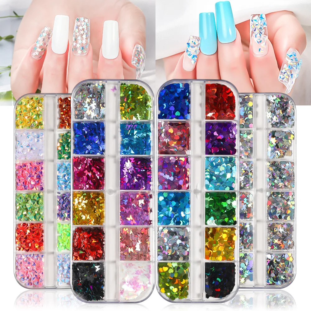 Rhinestones for Nails, Nail Jewels (12 Colors, 6000 Pieces)