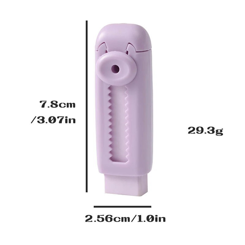 KOMI фиолетовые выдвижные ластики оптовая продажа детский набор ластика для карандашей школьные принадлежности красивый милый логотип silgi на заказ