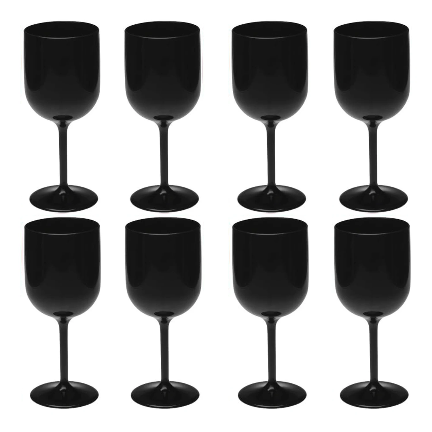 16oz 480ML Custom White Plastic Tritan/PET Stemless Minimalist Wine Glasses Elegant for Party