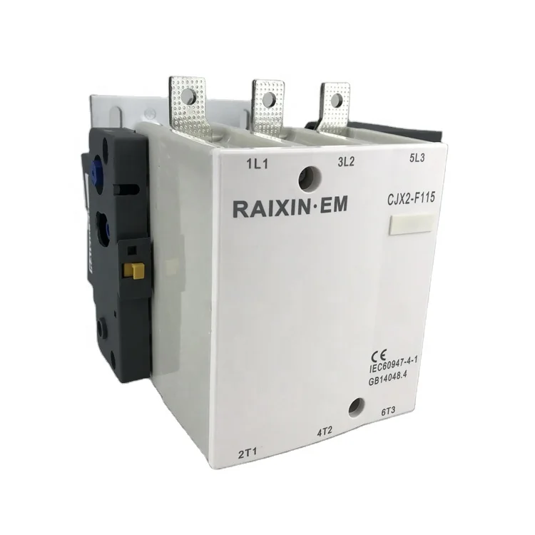 RAIXIN CJX2-F Series 55KW Contactor,AC1 200A Magnetic Contactor,Ith 200A Magnetic AC Contactor CJX2-F115