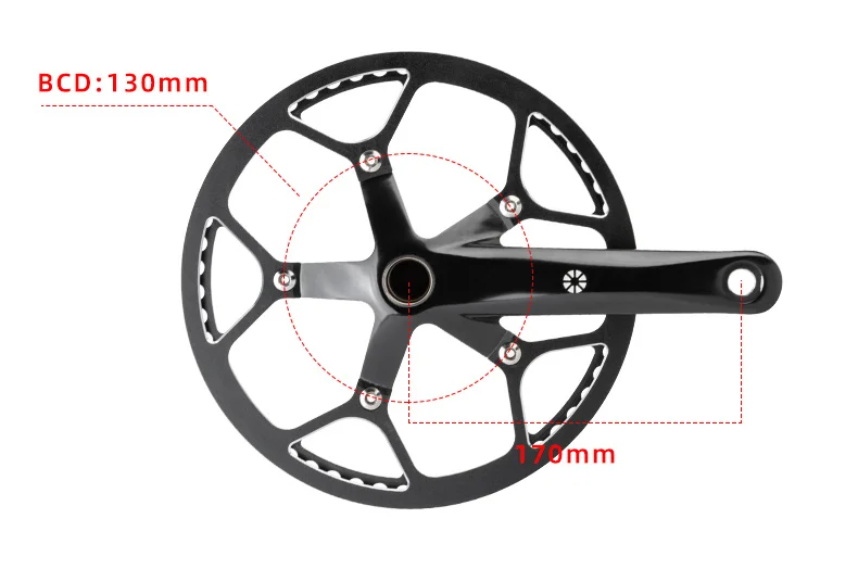 Dahonクランクセット折りたたみ自転車55tモドルシングルスピード