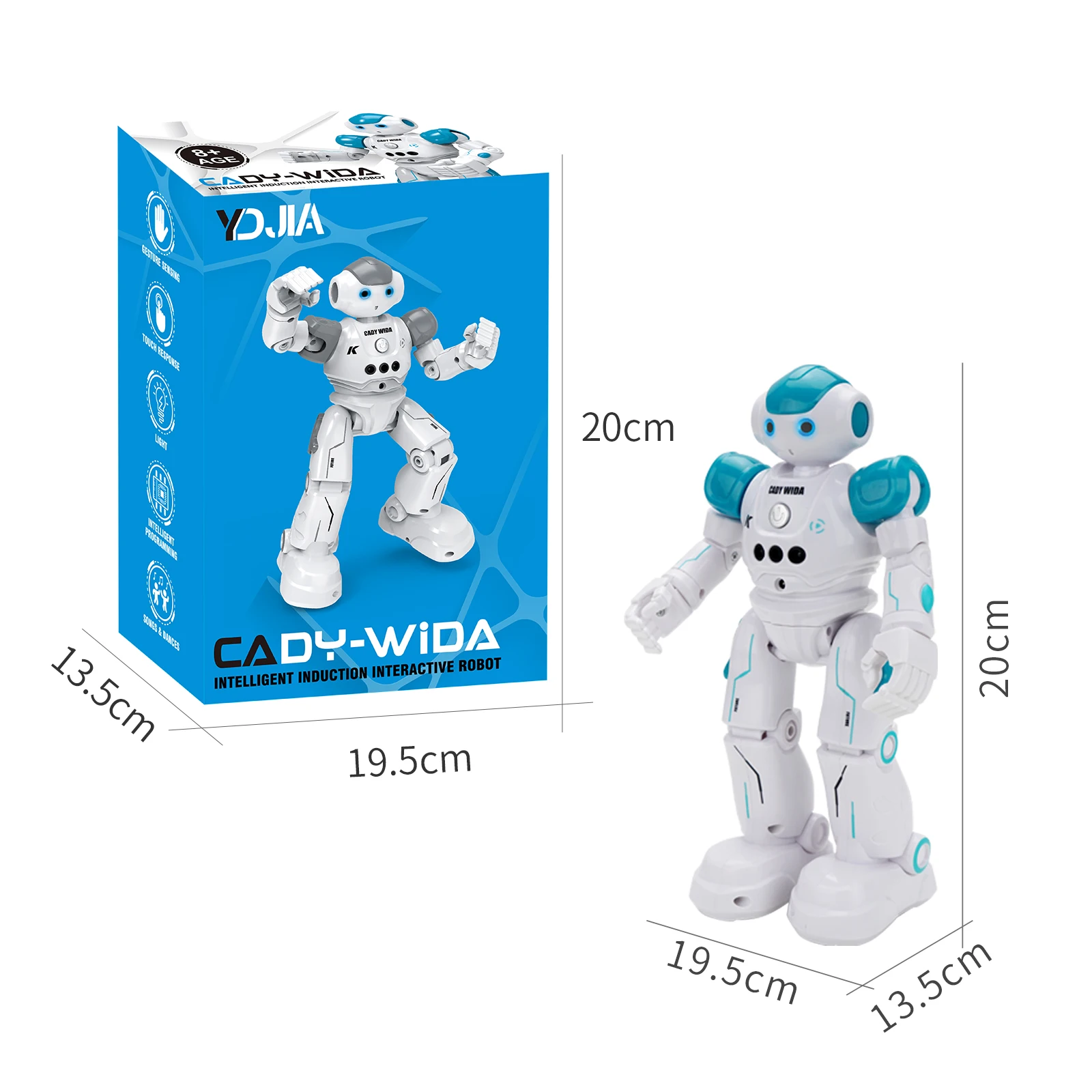 regali robot di telecomando per bambini con 2.4ghz gesto rilevamento  ricaricabile intelligente giocattoli robot programmabili