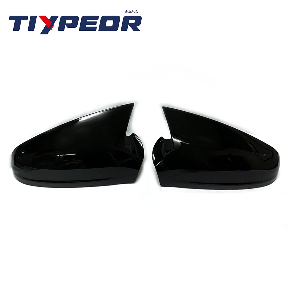 product auto parts gloss black side mirror cover for opel 2004   2014 rearview mirror cover shell replacement for opel astra h 2004-3
