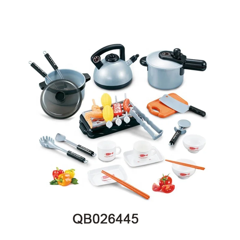 Little Chef Simulation Kitchenware Cooking Pretend Play Kitchen Toys Set for Kids