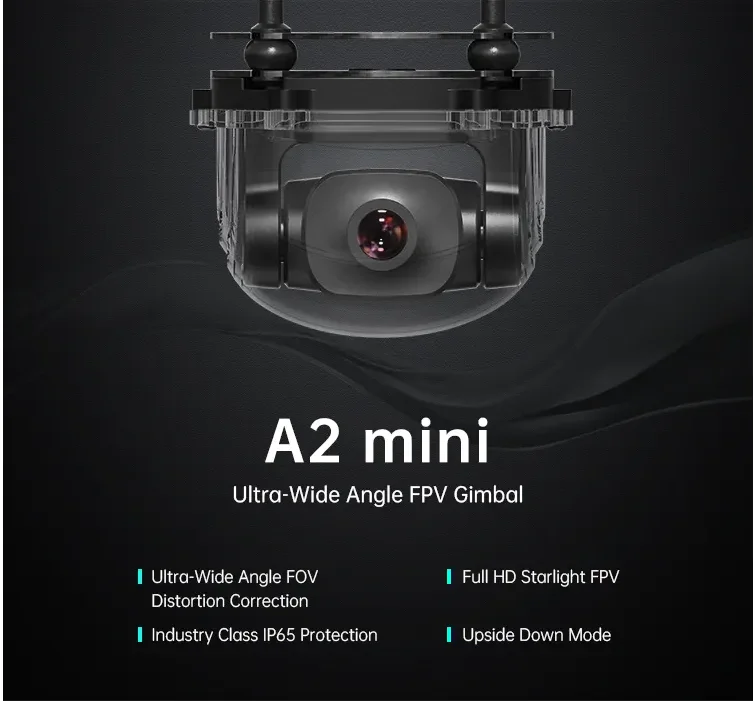 A2 Mini MK15 Super Wide Angle FPV Gimbal 1080 Starlight Night Vision Industrial Grade Three Guard Drones Accessories manufacture