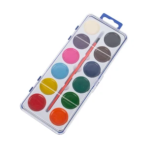 Kids and Adults Watercolor Paint Set with Washable Paint Brushes for Classroom Use