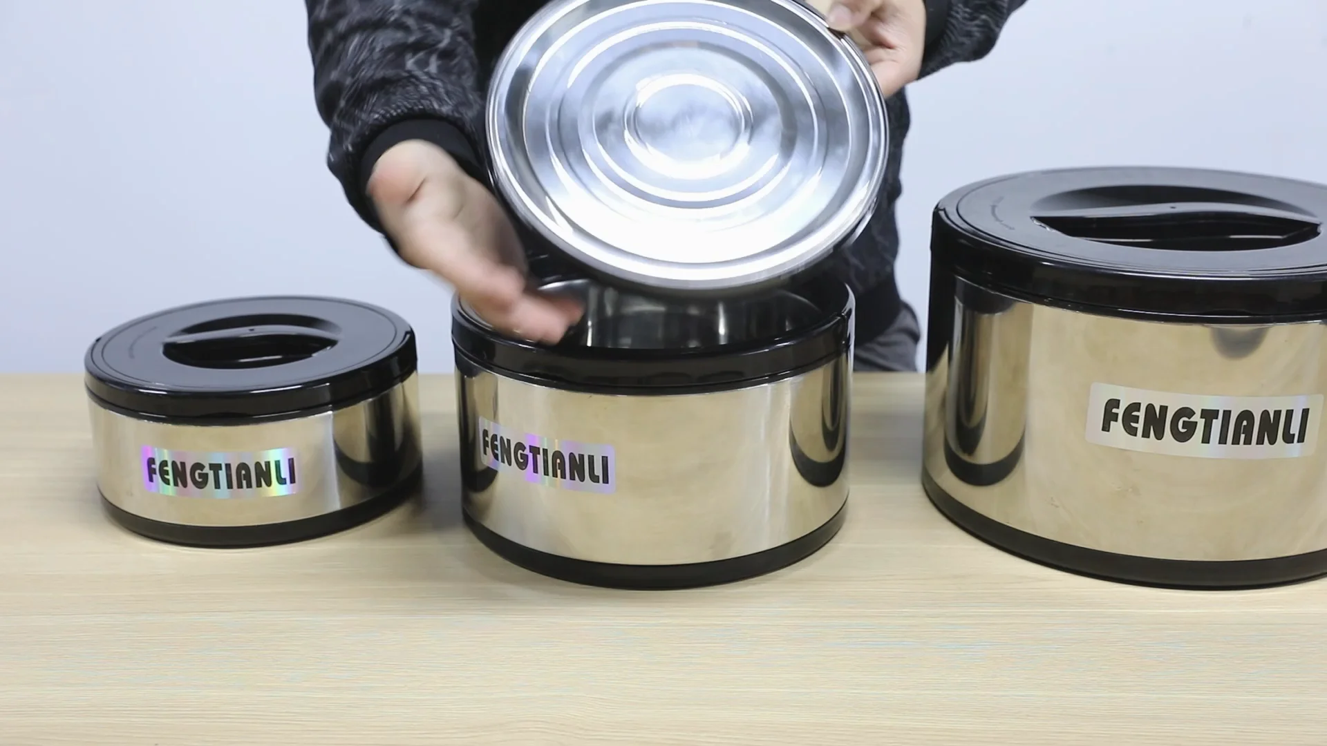 Factory Discount Stainless Steel Luxury Food Warmer Set 2l 4l 8l