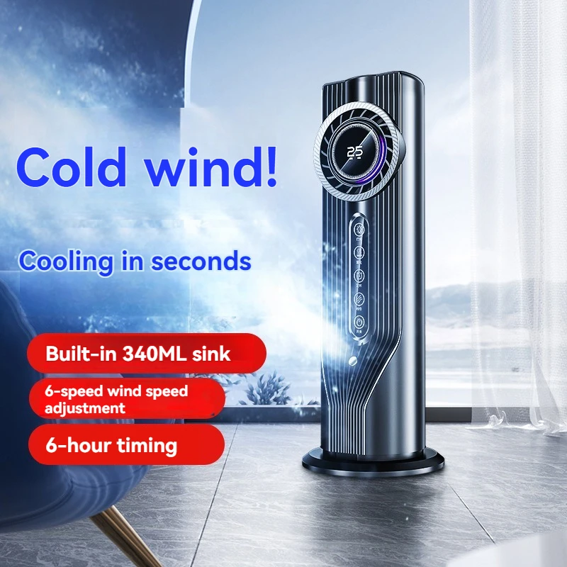 New Model Cross Border USB Air Conditioner Fan With Spray Humidification Water Cooling System Portable Mini Desktop Cooler Use_voghion.com
