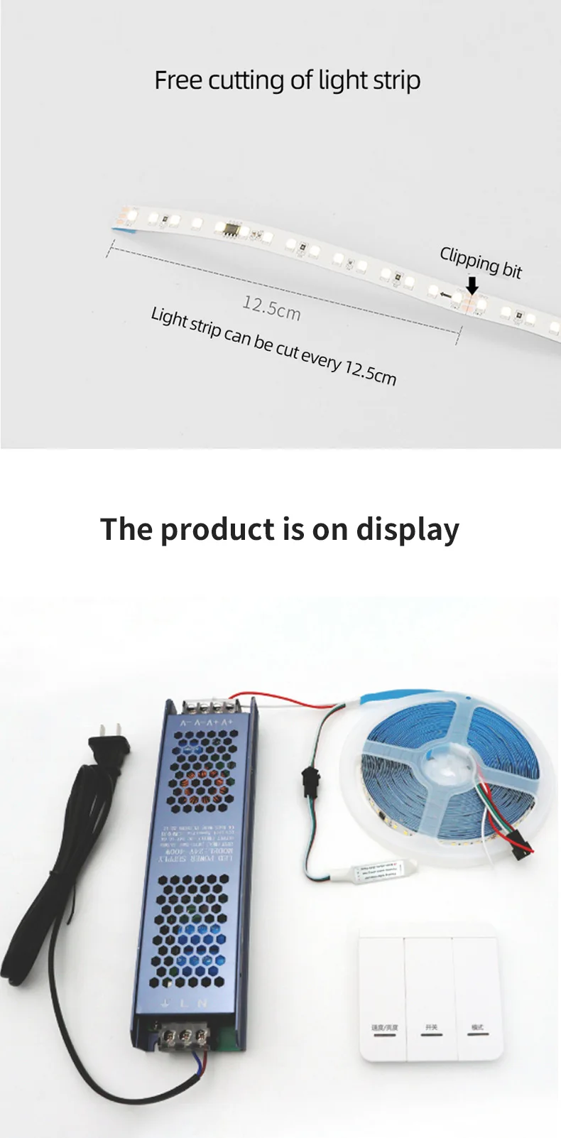 Smart Flowing Water Effect Led Strip Light Easy Installation Rgb Strip