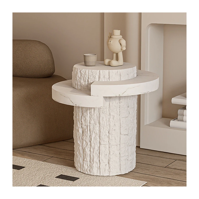 Modern White Wind Tunnel Cream Stone Photography Background Cave Stone Display Stand 1-Year Jewelry Tray Decoration Props