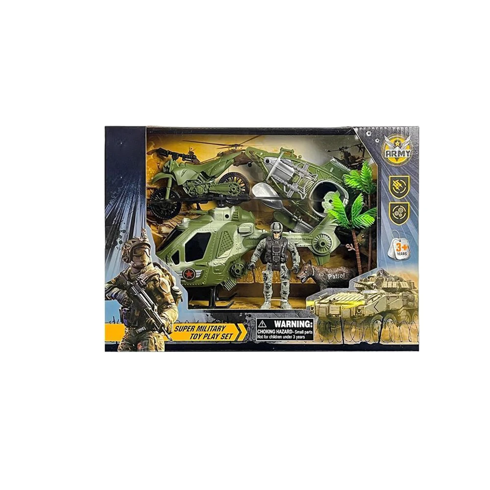 Военная серия сцена битвы Армия Мужчины игрушки солдаты ролевые игры для детей
