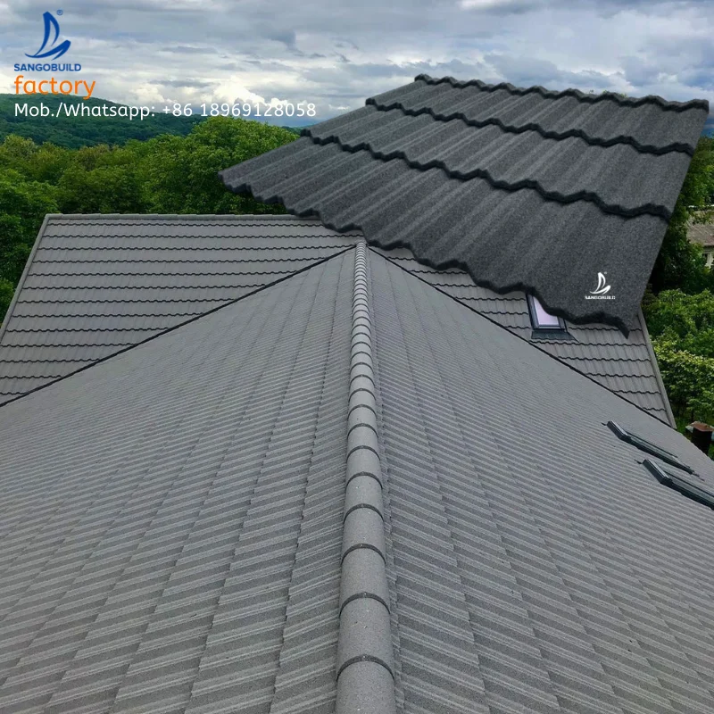 Saudi Arabia Stone Coated Steel Roofing Tile Popular Wholesale Manufacturer Unmatched Safety Coated Roof Tile