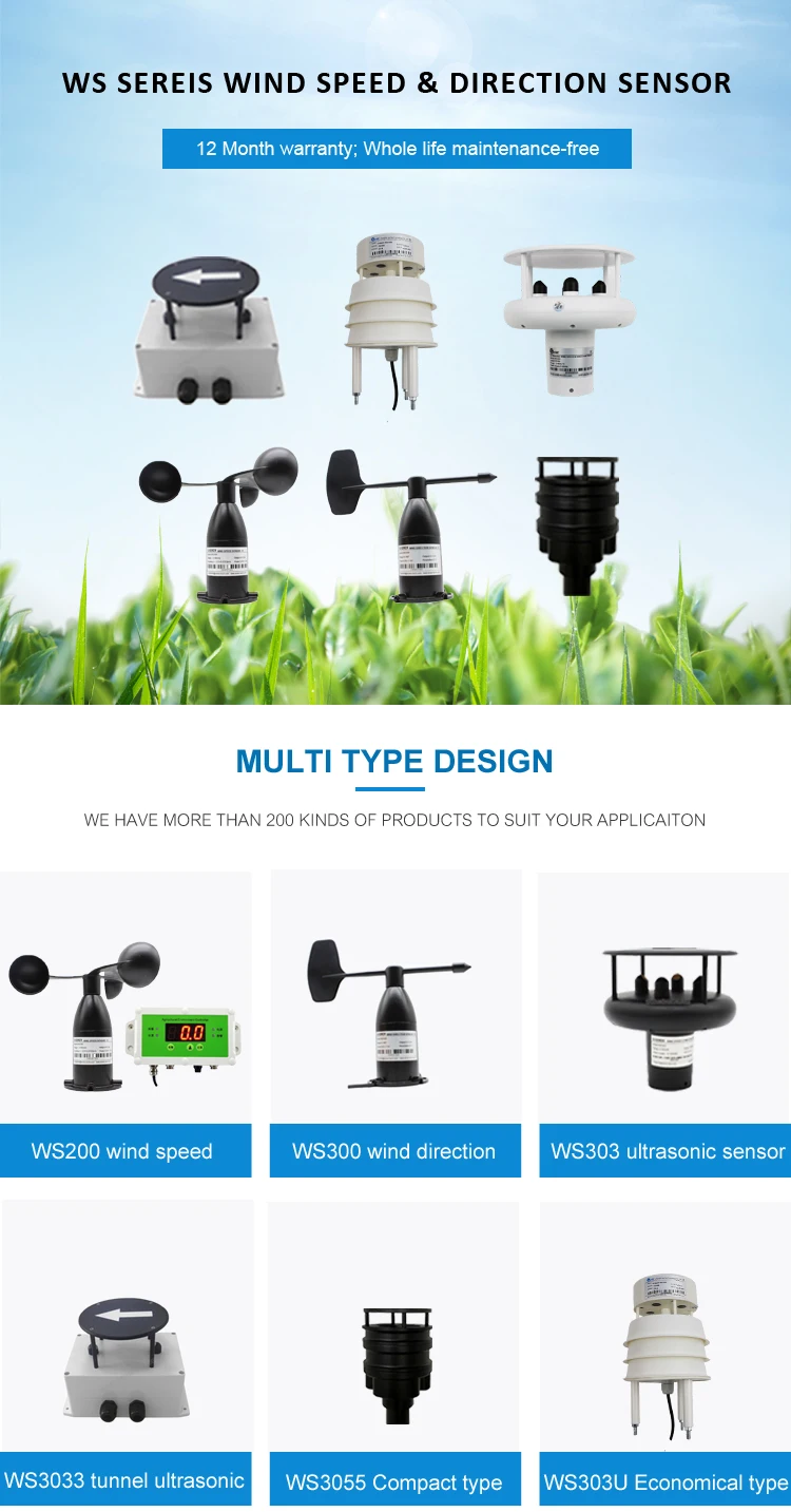Sentec Calibrated Anemometer Rs485 Wind Direction Transmitter An