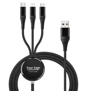 3 In 1 Led Usb Charging Cable Business Promotional Gift Sets Executive Corporate Company Gifts Set Items