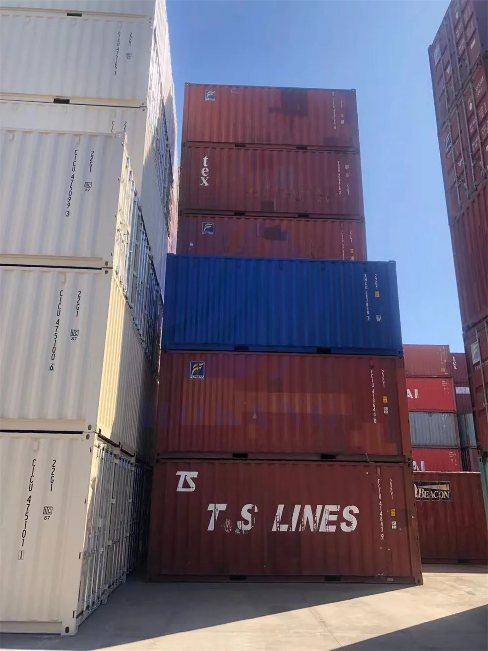 SEA 20FT 40FT 40FTHC 45FTコンテナフランスから世界中に出荷迅速で高
