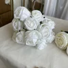 white 9 heads rose bouquet 07