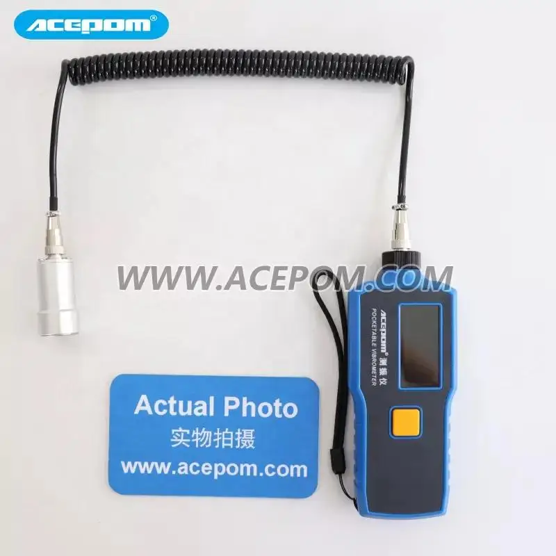 Misuratore Di Vibrazione Digitale Portatile Con Sonda Magnetica: Misura Accelerazione, Velocità E Spostamento Con Alta Precisione Per Manutenzione E Controllo