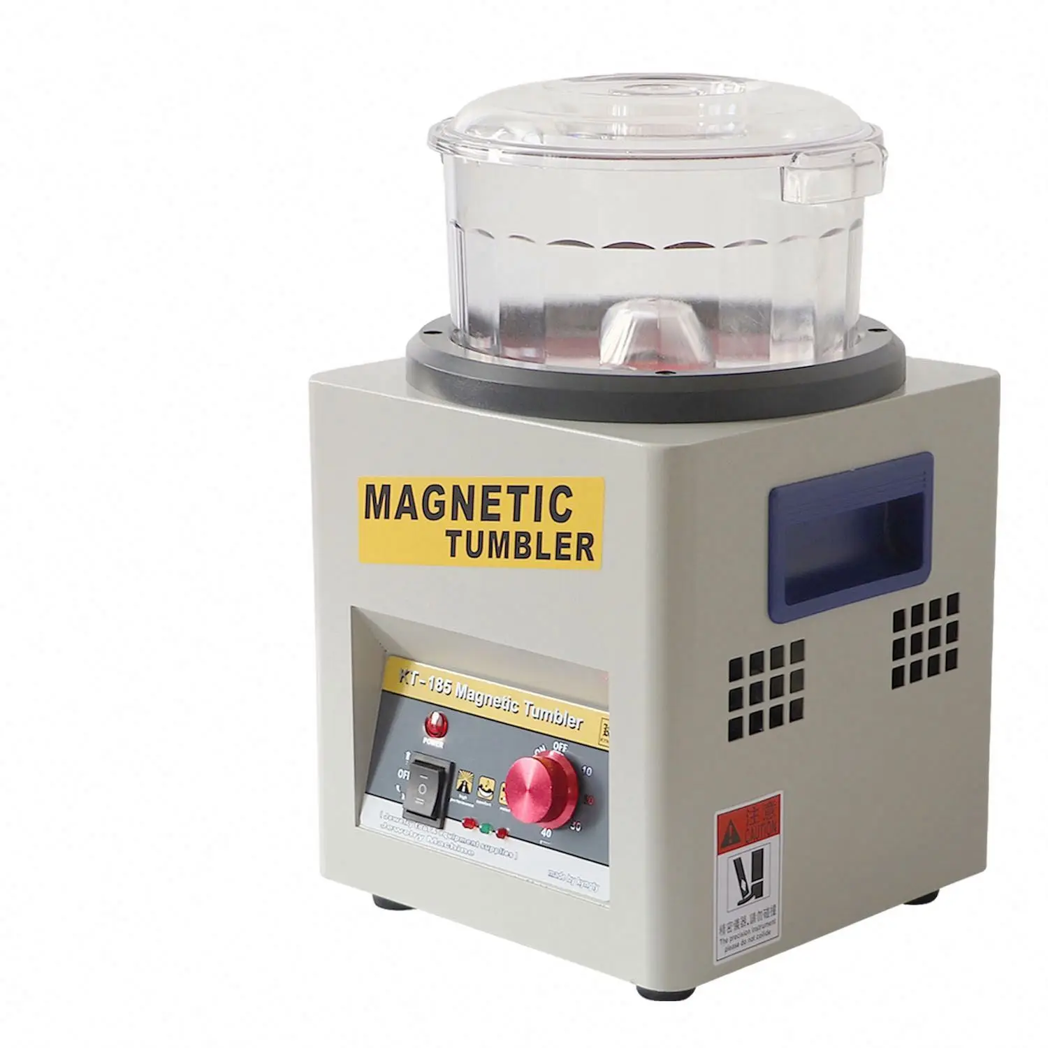 KT-185 Magnetic Polishing Machine for Grinding and Polishing Jewelry  Gold  Silver  Copper, Stainless Steel Cleaning Metals