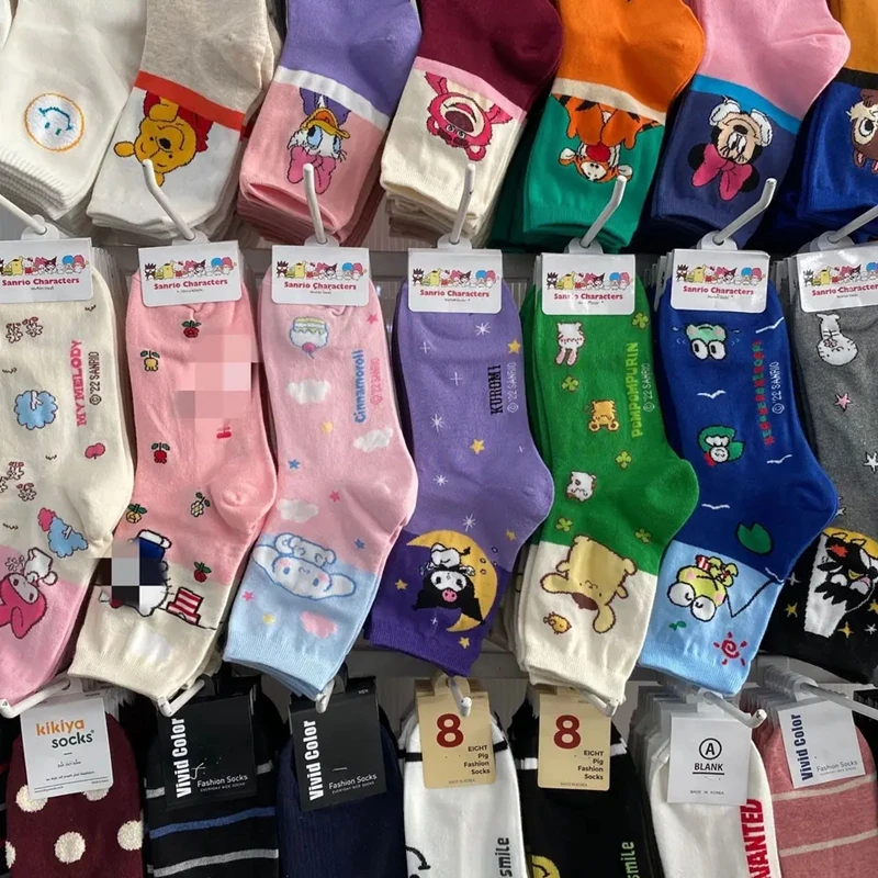 Wholesale Sanrio Socks Kuromi Pure Cotton Antiodor Casual Socks My