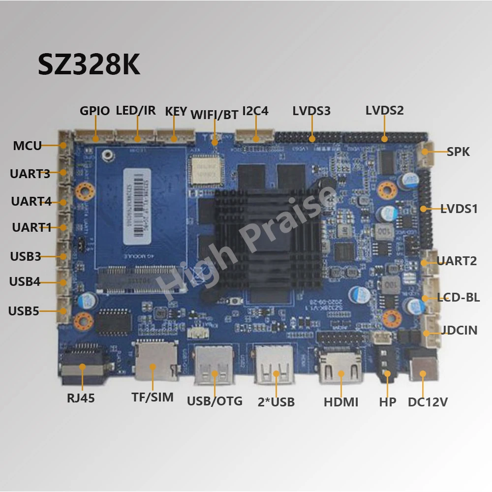 RK3288 Industrial Embedded Single Board Computer Combo Android PC Motherboard with Processor