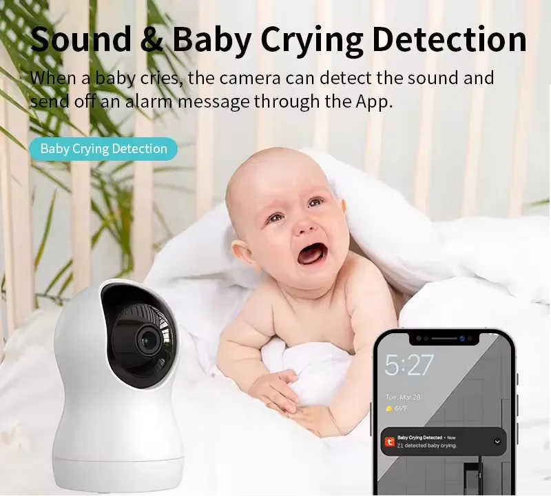 Golden Vision smart PT Camera 3mp smart wifi camera 2way audio with TUYA app smart home ip camera