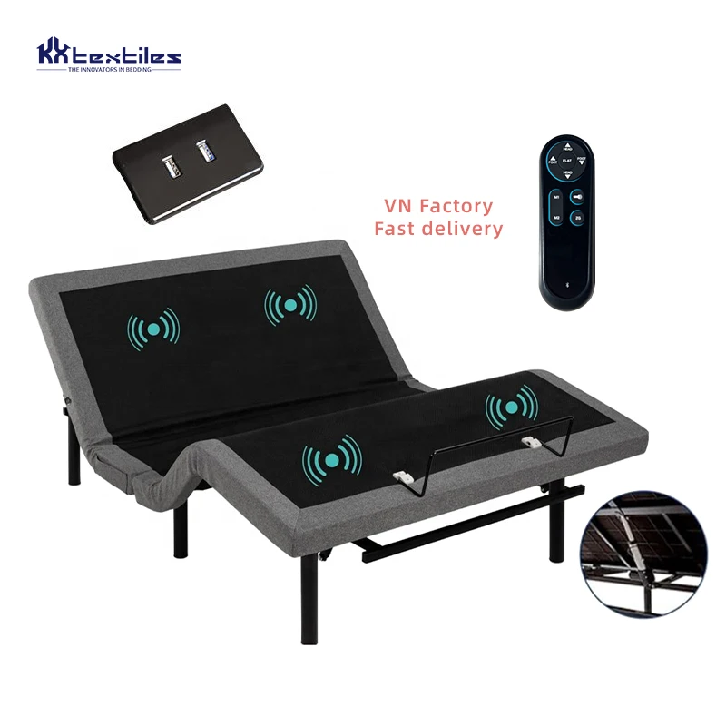 Custom Intelligent Customization Mode Zero Gravity Remote Control Electric Adjustable Bed Base