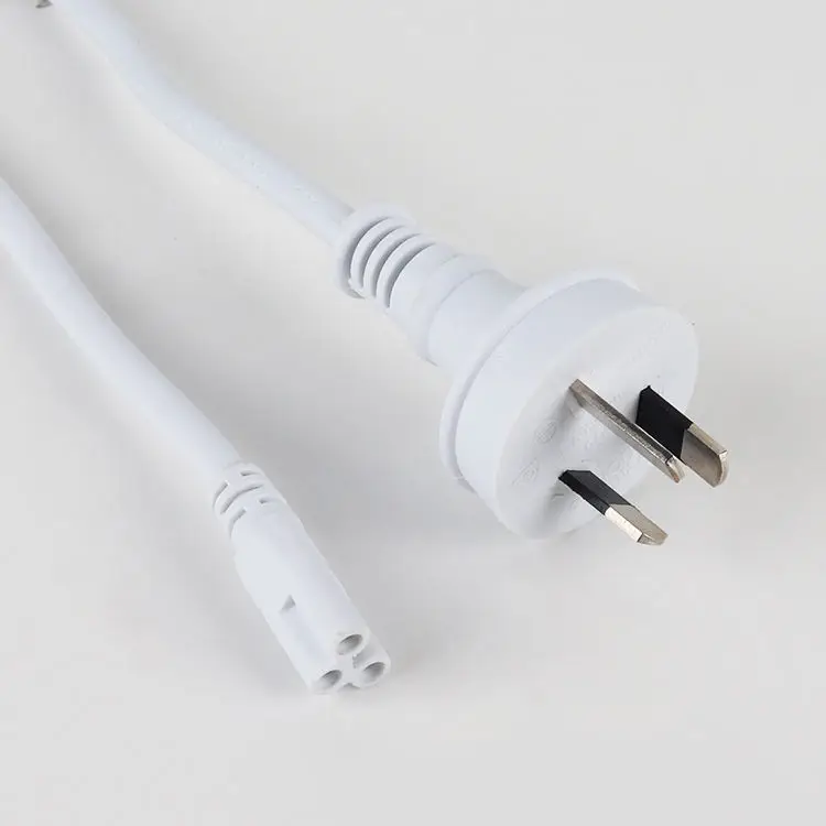 Cablu de prelungire CA, adaptor pentru laptop pentru Australia, cablu în formă de 8, fișă australiană cu trei pini, conector IEC C5