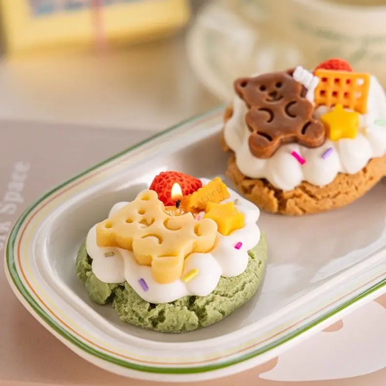 Modern Soy Wax Scented Candles Creative Dessert-Shape Aromatherapy for Holidays & Meditation Christmas Halloween Diwali New Year