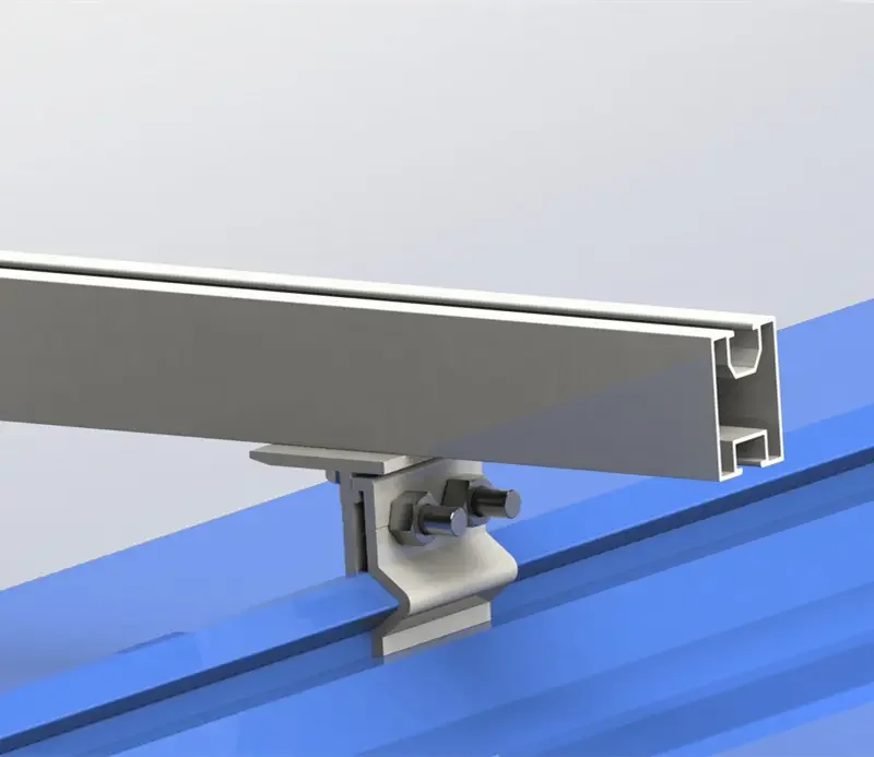 Solar Roof Mounting System Trapezoidal Metal Roof Bracket Standing Seam ...