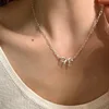 P543 Collana con fiocco - Argento