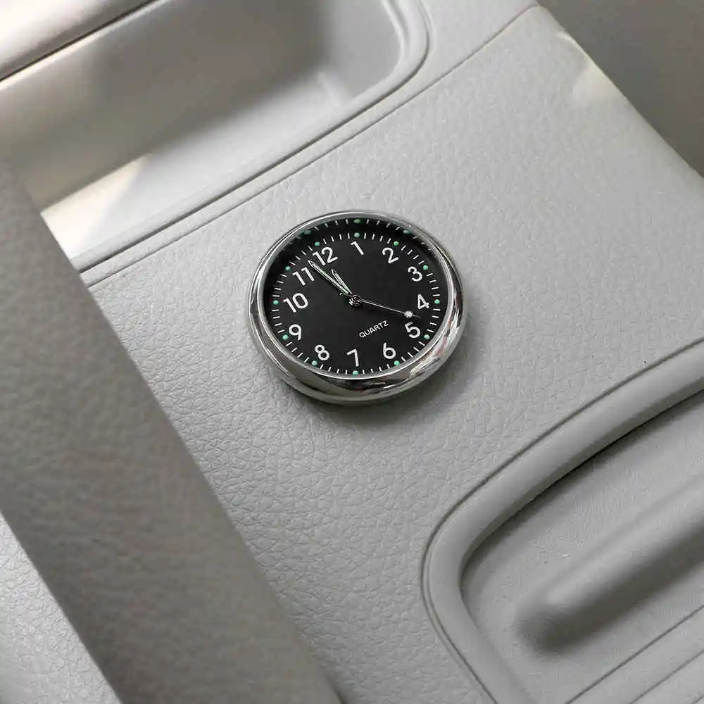 Auto Uhr Leuchtende Mini Automobile Interne Stick-on Digital Watch Mechanik  Quarz Uhren Auto Ornament Auto Zubehör Geschenke
