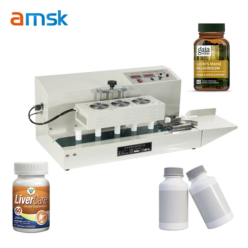 LGYF-1500A-I Automatic Continuous Plastic Bottle Cap Sealer Machine Aluminum Foil Induction Sealing Machine