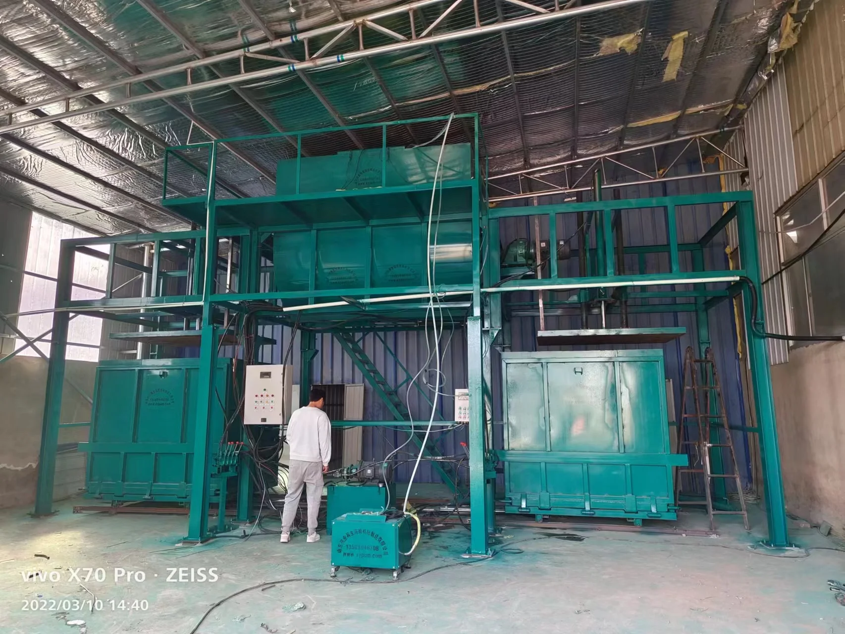 Semi Automatic Polyurethane Foam Rebonding Block Making Machine Manual Mattress Foam Making Machine