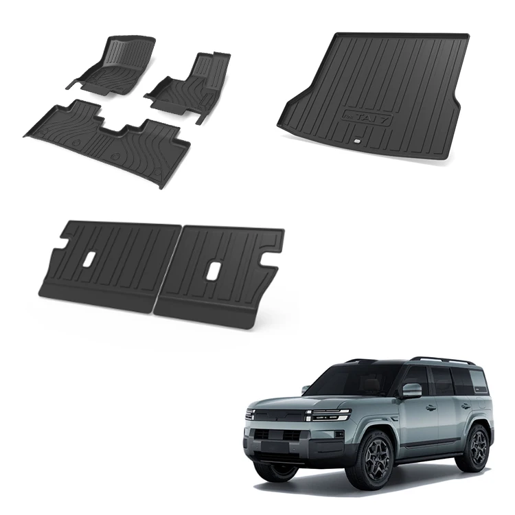 For BYD Formula Leopard Titanium 7 Ti7 TPE Waterproof Floor Mat Rear Trunk Mat Back Seat Mat EV Car Interior Accessories