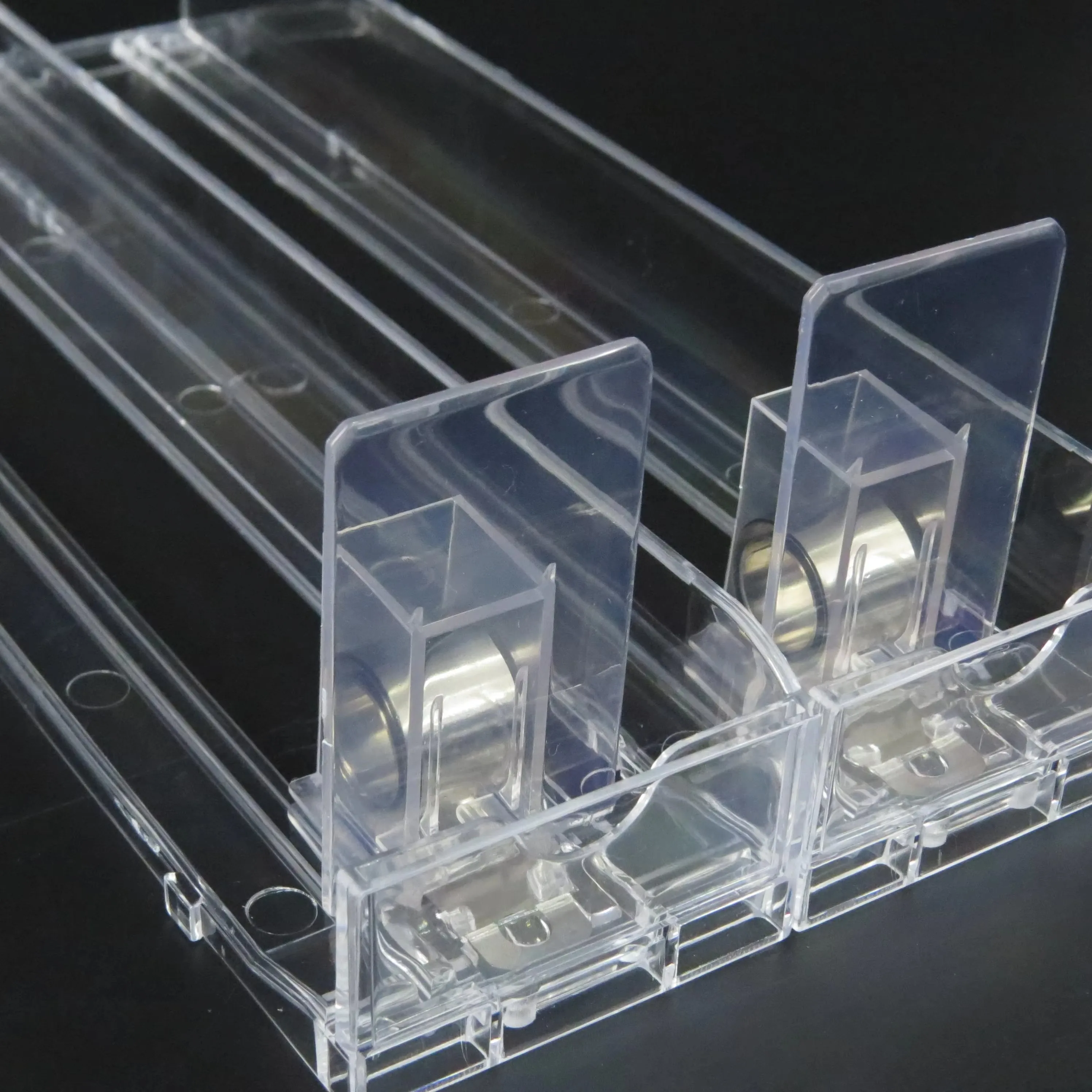 cigarette glides Hookei Supermarket Pusher Divider Cooler Glides Gravity Feed Roller Shelves  for Beverage Shelf Roller Shelf