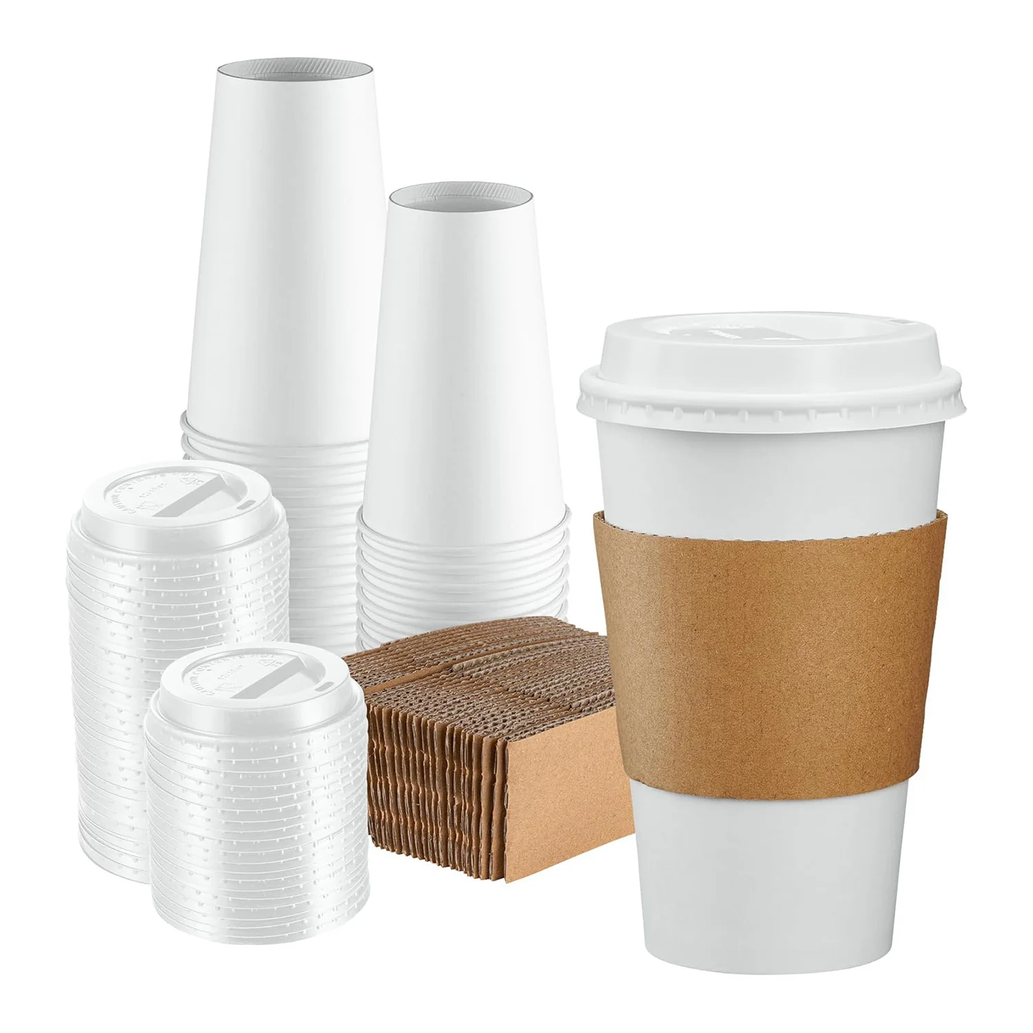 Customizable Beverage Cup Sleeve Disposable Kraft Cardboard Milk Tea Holder With Custom Printing