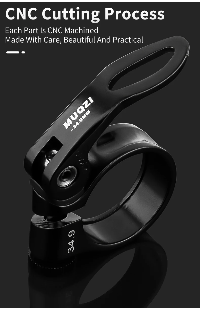 Bike Seat Post Clamp, Quick Release Bike Seat Clip Aluminium