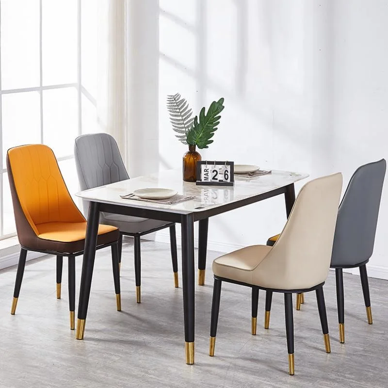 Langfang Wholesale Manufacturer Modern New Design Yellow Dinning Chair