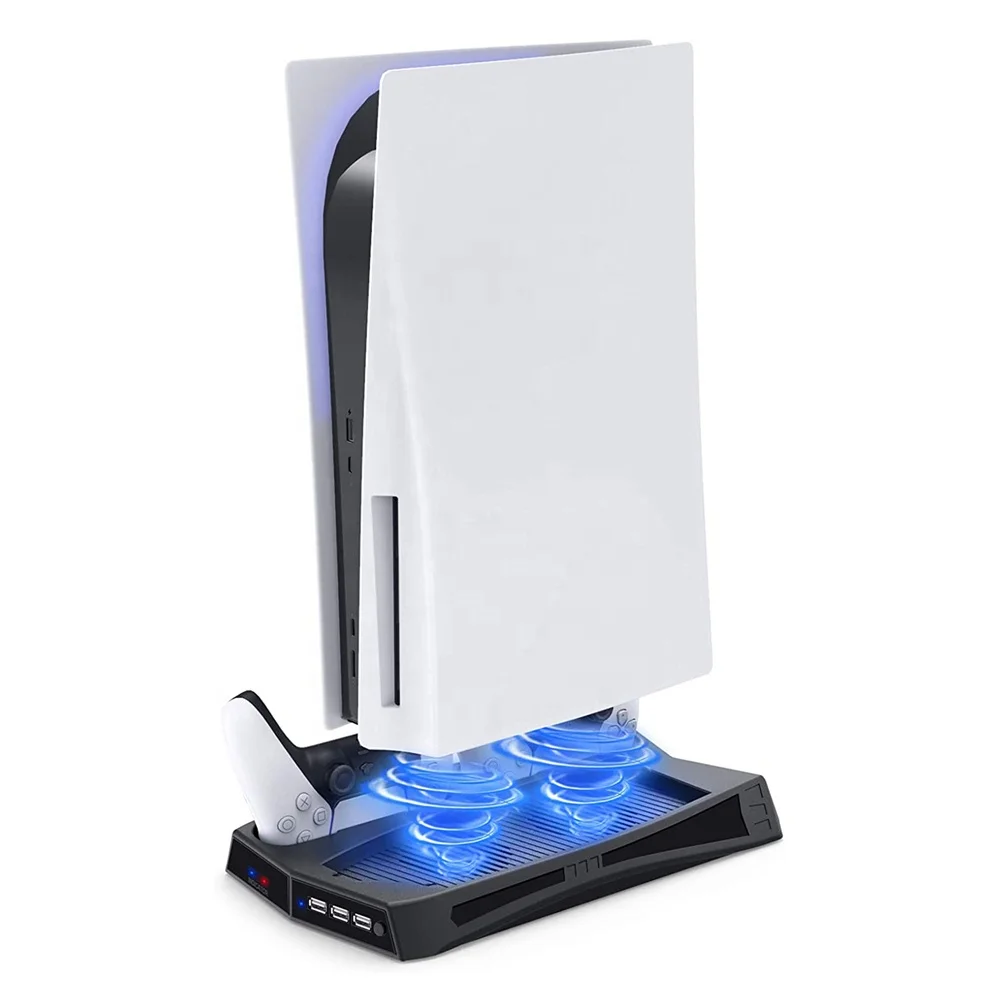 
 Лидер продаж на Amazon, игровая станция 5, аксессуары для игр, контроллер PS5, зарядная станция, консоль, вертикальная подставка, охлаждающий вентилятор, 3 USB-концентратора  