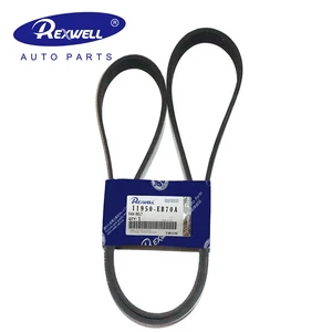 High Quality EPDM Durable Using 4PK823 11950-EB70A Auto Power Steering Pump Ribbed Belts for Toyota Honda Nissan NAVARA D40 YD25