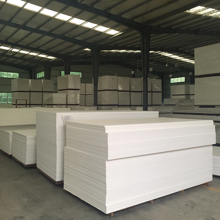 White Color 5mm 4x8 Soundproof PVC Foam Board Sheets for Building Outdoor Wall Board