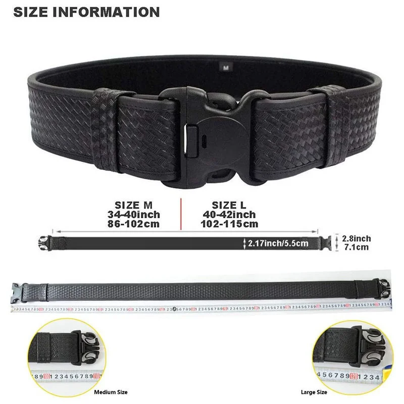 High Quality Tactical Multifunctional Duty Belt Kit with Pouches Utility Belt Rig Camping and Everyday Duty Utility Waist Belt